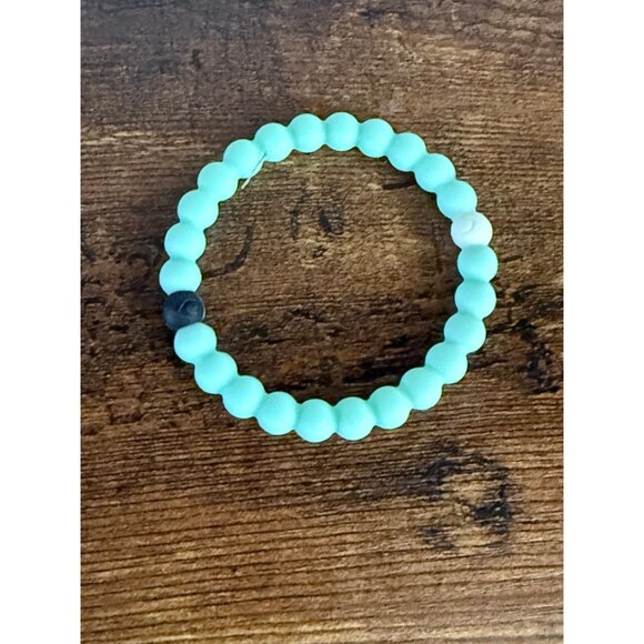 Teal Lokai Silicon Beaded Bracelet Excellent - Picture 3 of 3